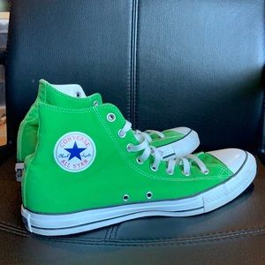 Classic Chuck Taylor High Top Converse Green